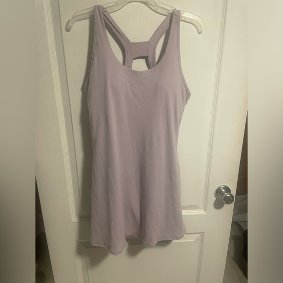 Lavender Purple Buttery Soft Skort Dress, Stretchy, Cut Put Back Design, Large - Picture 5 of 5